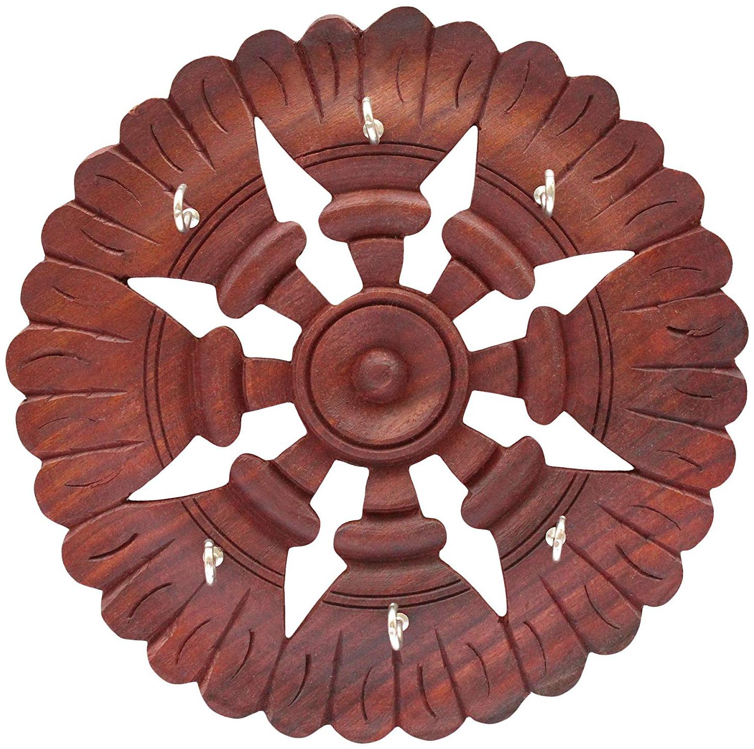 

CraftShoppee Handmade Wooden Holder for Keys Wheel