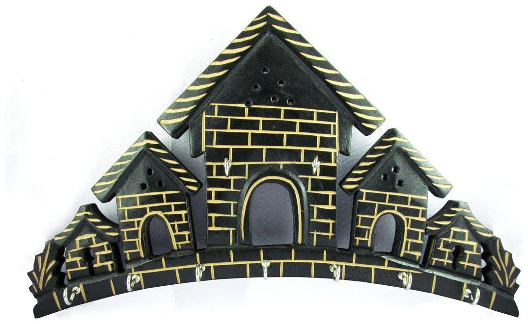 

CraftShoppee Wooden Handmade Key Holder Key Stand for Wall Hanging