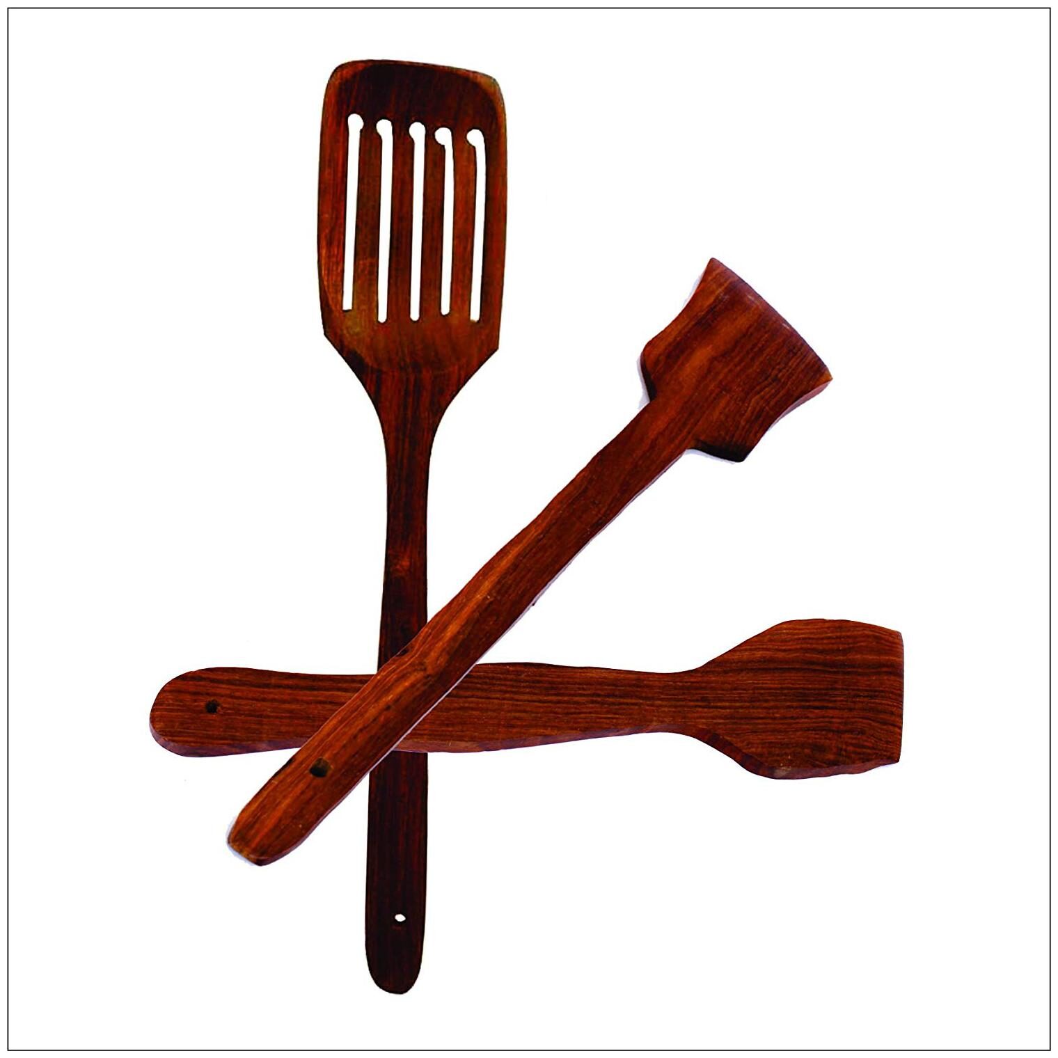 

CraftShoppee Spoon Set For Kitchen Wooden Spatula