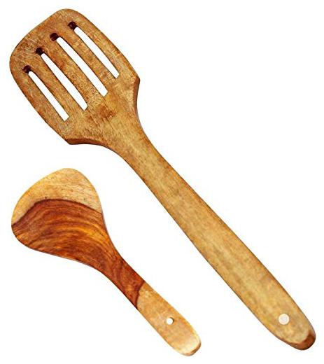 

CraftShoppee Wooden Handmade Spatula Ladle Spoon Set of 2