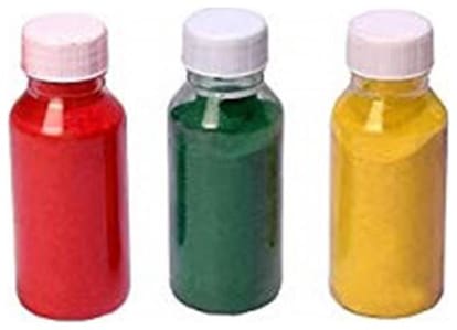 Crazy Sutra Premium Diwali Rangoli Color Powder (Set of 3 Marble Colors Random Colors as per availability)