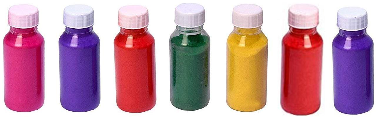 

Crazy Sutra Premium Diwali Rangoli Color Powder (Set of 7 Marble Colors Random Colors as per availability) Gift Pack