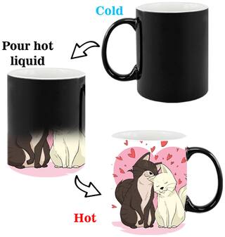 Creatures in Love Ceramic Magic Mug by Ashvah -MagicMug2014