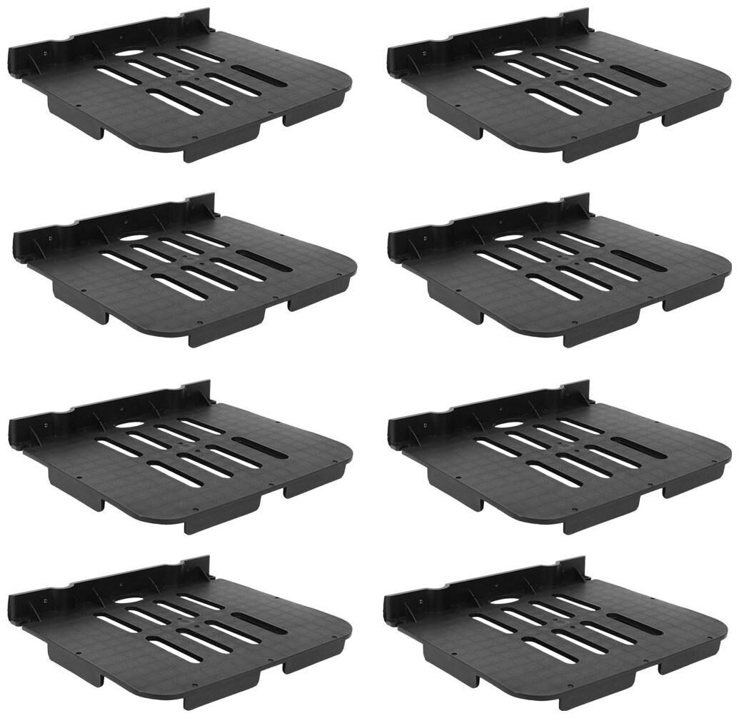 

CRETE Black Set-Top Box Tray - Pack of 8