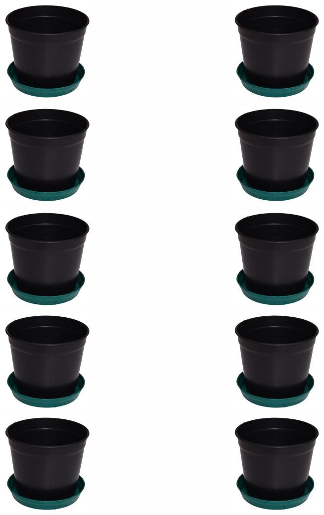 

Crete Pvc Black Flower Pot Planter ( Set Of 10 pcs )