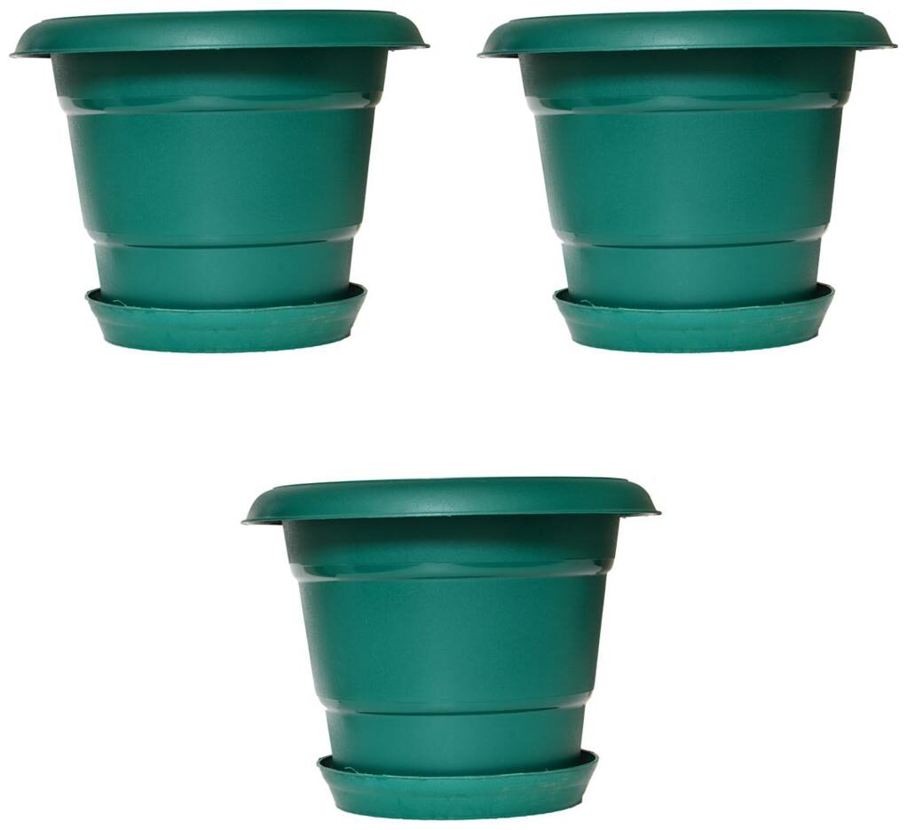 

Crete Pvc Green Planter ( Set Of 3 pcs )