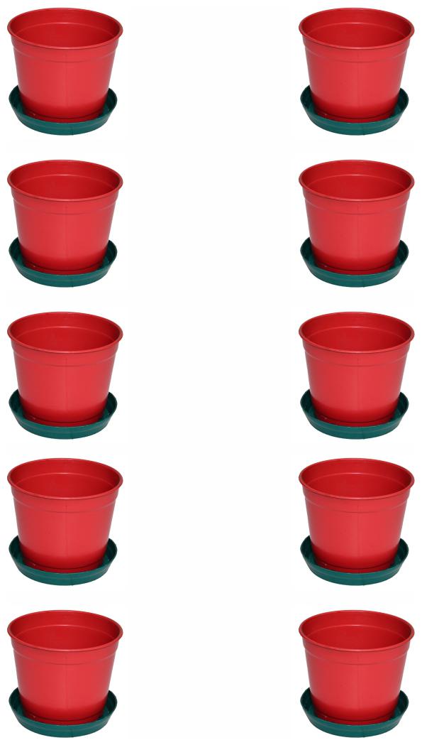

Crete Pvc Rust Green Flower Pot Planter ( Set Of 10 pcs )