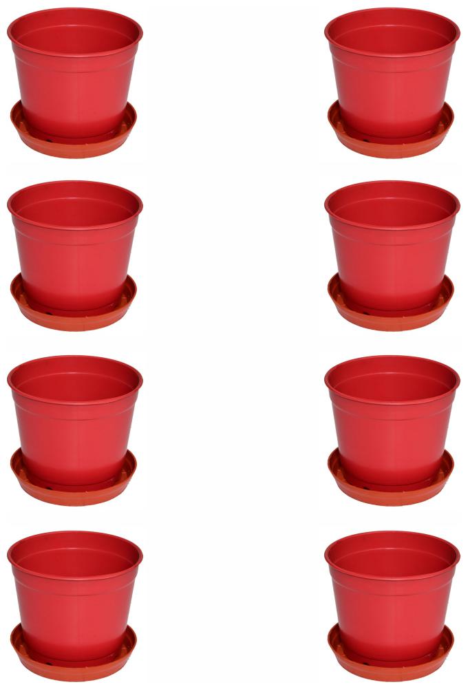 

Crete Pvc Rust Flower Pot Planter ( Set Of 8 pcs )