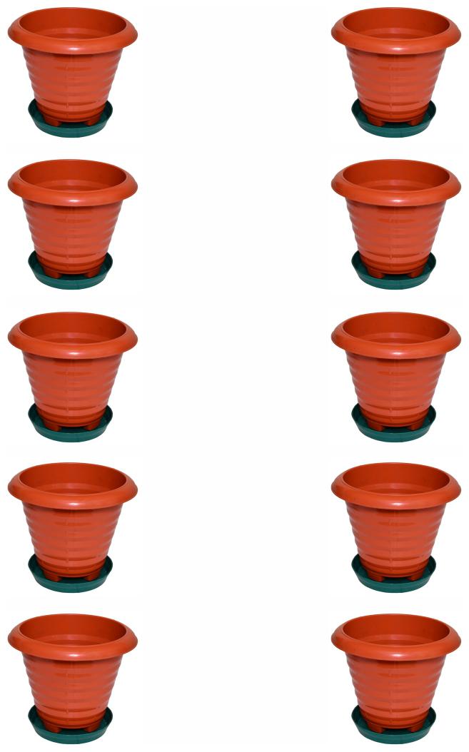 

Crete Virgin Plastic Rust Planter ( Set Of 10 pcs )