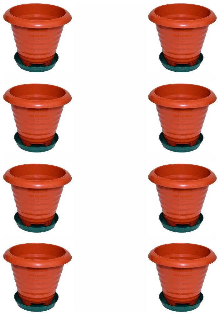 

Crete Virgin Plastic Rust Planter ( Set Of 8 pcs )