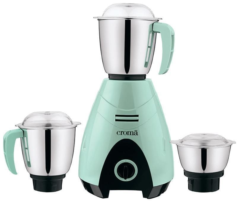 

Croma CRAK4183 750 W Mixer Grinder ( Green Black 3 Jars )