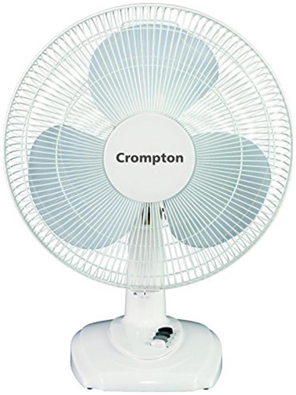 

Crompton HIGH FLO EVA 400 mm Table Fan - White