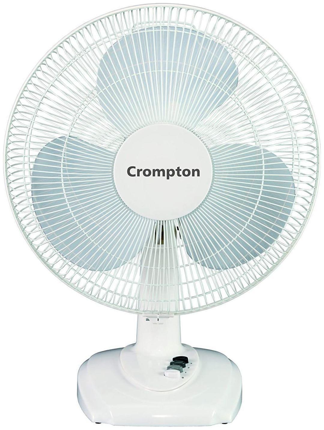 

Crompton HIGH FLOW EVA 400MM 400 mm Table Fan - White