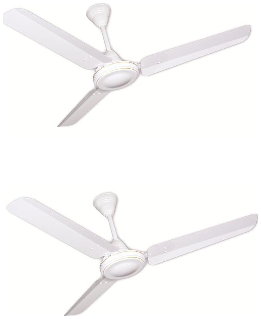

Crompton High Speed Plus Opw 1200 mm Decorative Ceiling Fan ( Opal white Pack of 2 )