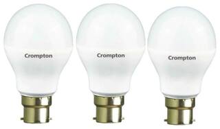 Crompton 9 W B22 LED Bulb, Cool Day Light (Pack of 3)