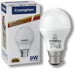 Crompton 9 Watt B22 LED Bulb, Cool Day Light