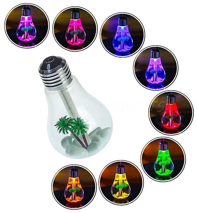 

Crystal Digital Humidifier Bulb mist with Whisper Quiet Operation LED Night Light Colorfull