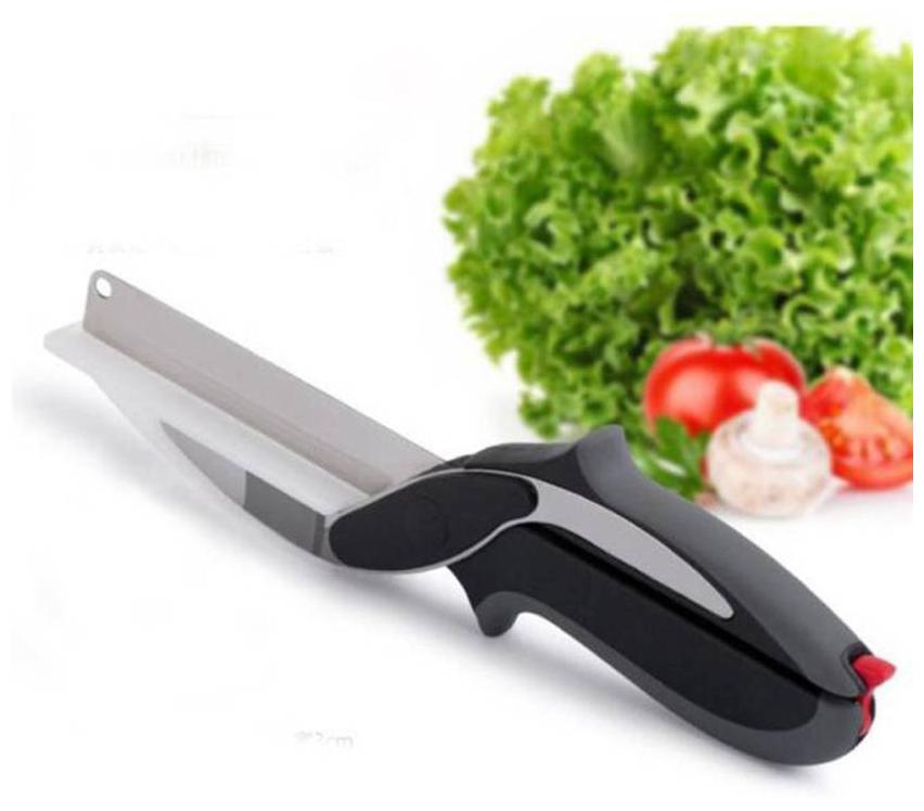 

CHG Original Clever Cutter - 2 in 1 Superior Quality Kitchen Knife with Spring Action(Made in India)