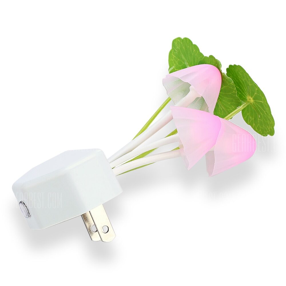 

CHG Nursery Plant Night Plug Light With Smart Sensor Auto On-Off 0 2 W Automatic Color Changing White