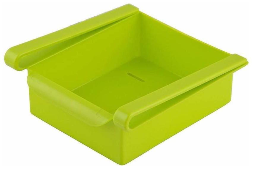 

CHG Fridge Space Saver Organizer Slide Storage Rack Shelf (Green)