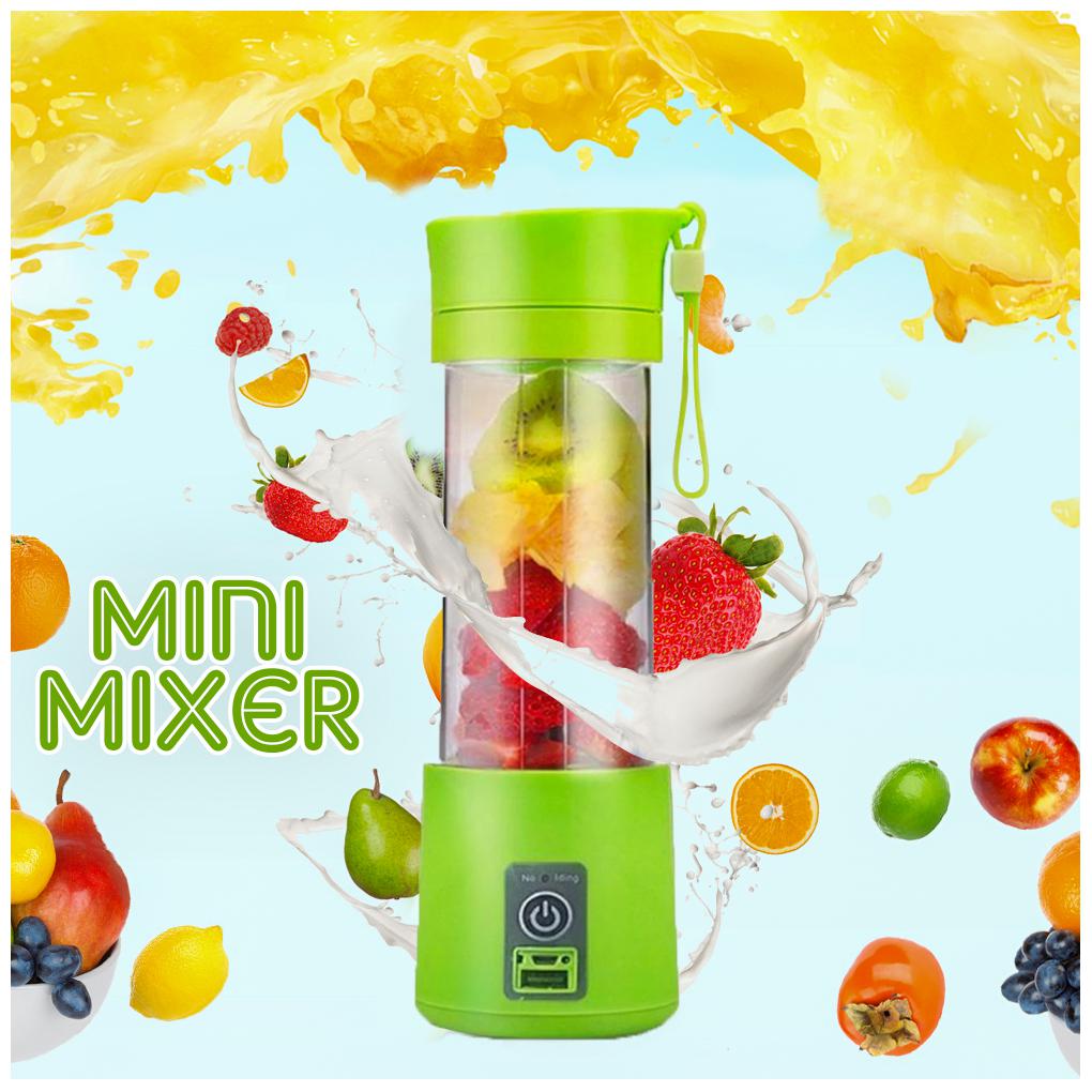 

CHG Multipurpose Electric Fruit Juicer Handheld Maker Blender Portable USB Rechargeable (Green)