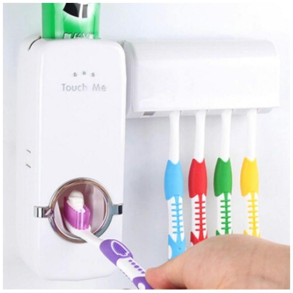 

CHG Toothpaste Dispenser and Tooth Brush Holder for Home Bathroom Acessories