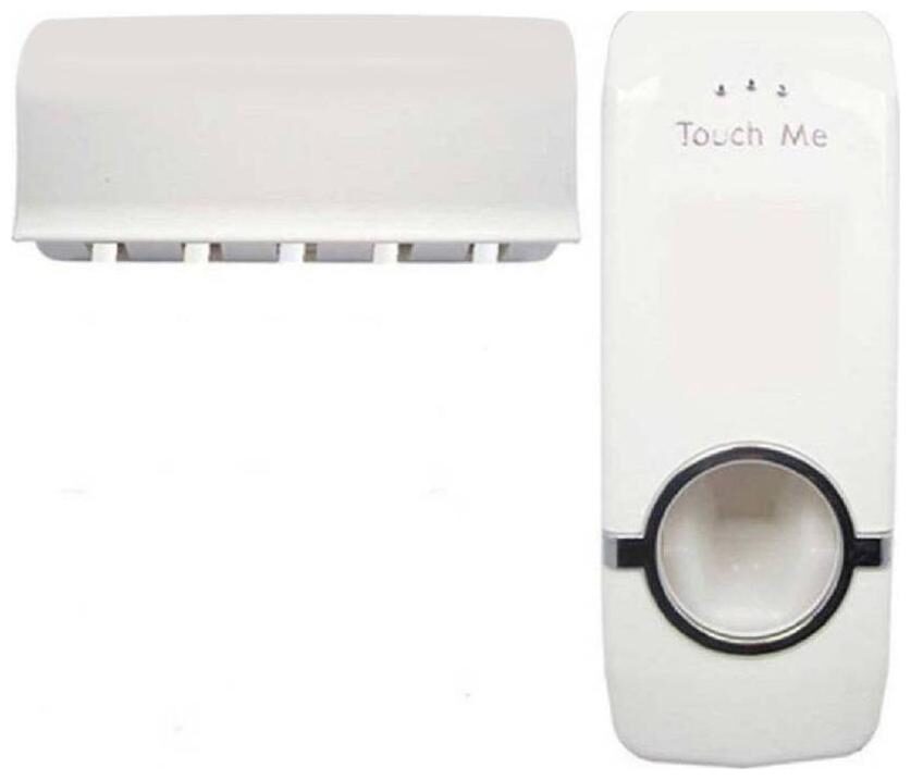 

CHG Automatic Toothpaste Dispenser and 5 Toothbrush Holder for Home Bathroom Acessories Set Automatic Toothpaste