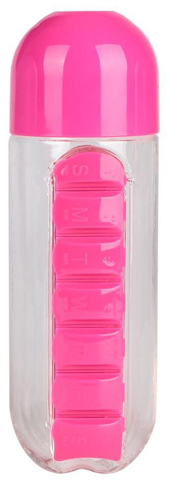 

CHG Plastic Pink Water Bottle ( 600 ml Set of 1 )