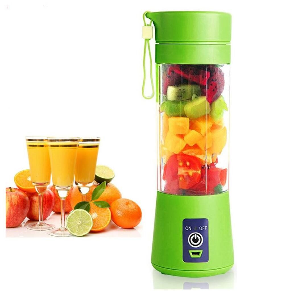 

TSV Plastic Portable USB Juicer Blender Mini Multi-Purpose Electric Personal Juicer Sports Bottle (Green)
