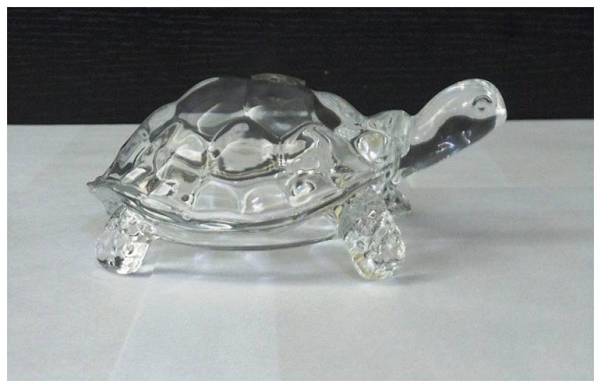 

Crystal Tortoise home D cor Decorative Showpiece - 5 cm (Crystal White)