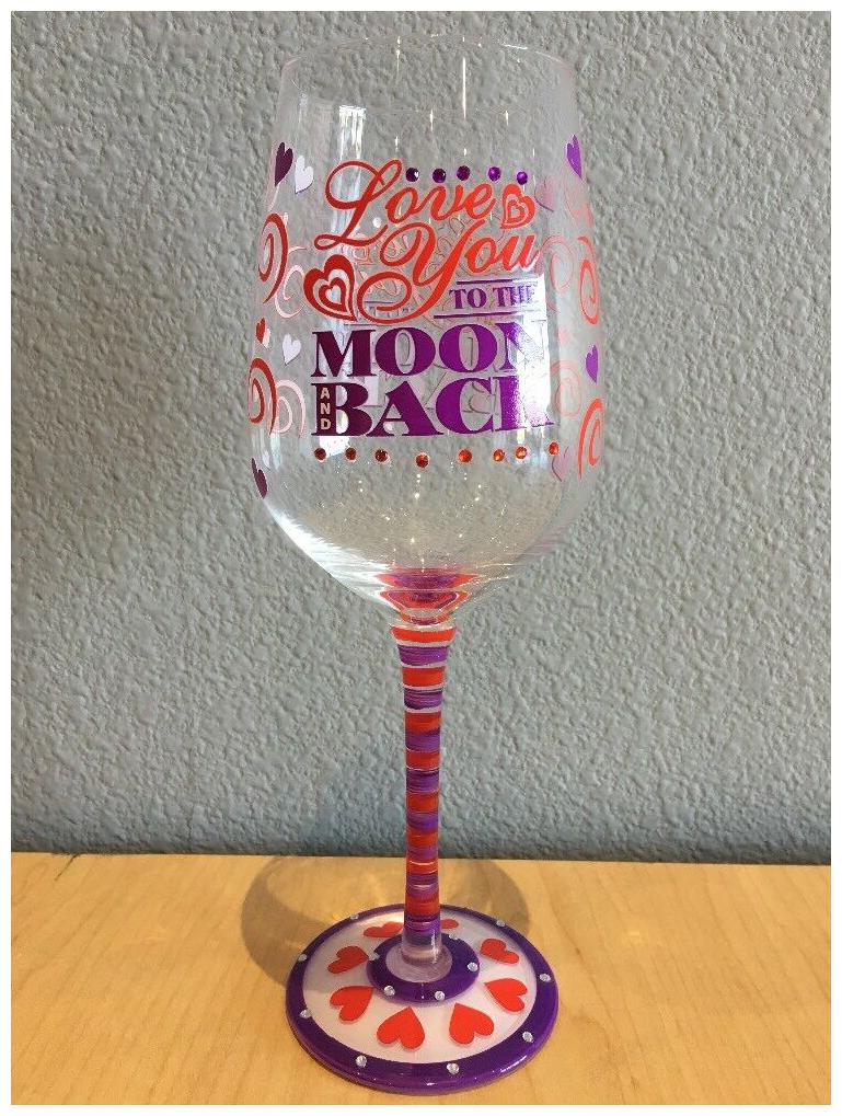Buy Cupid S Corner Hand Painted Rhinestone Novelty Wine Glass W