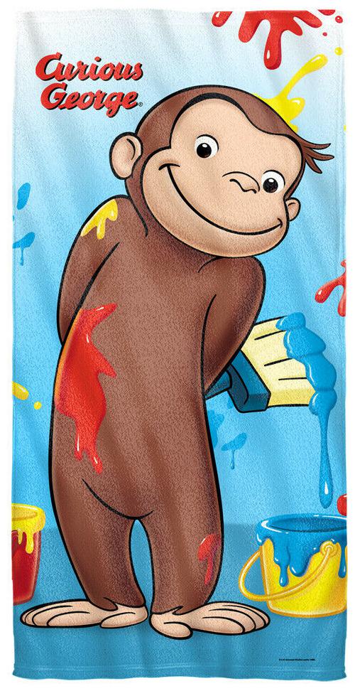

Curious George Paint Licensed Beach Towel 60in by 30in