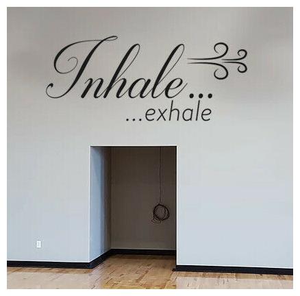 

Custom Quote Inhale Exhale Wall Decal Decor Sticker Vinyl Lettering CUSTOM M1331