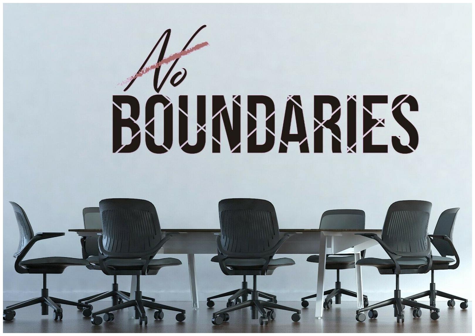 

Custom Quote Boundaries Wall Decal Decor Sticker Vinyl Lettering CUSTOM M1328