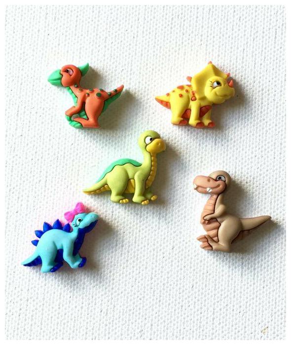 

Cute Dinosaur Fridge Magnets Prehistoric Thumbtacks Pushpins Handmade