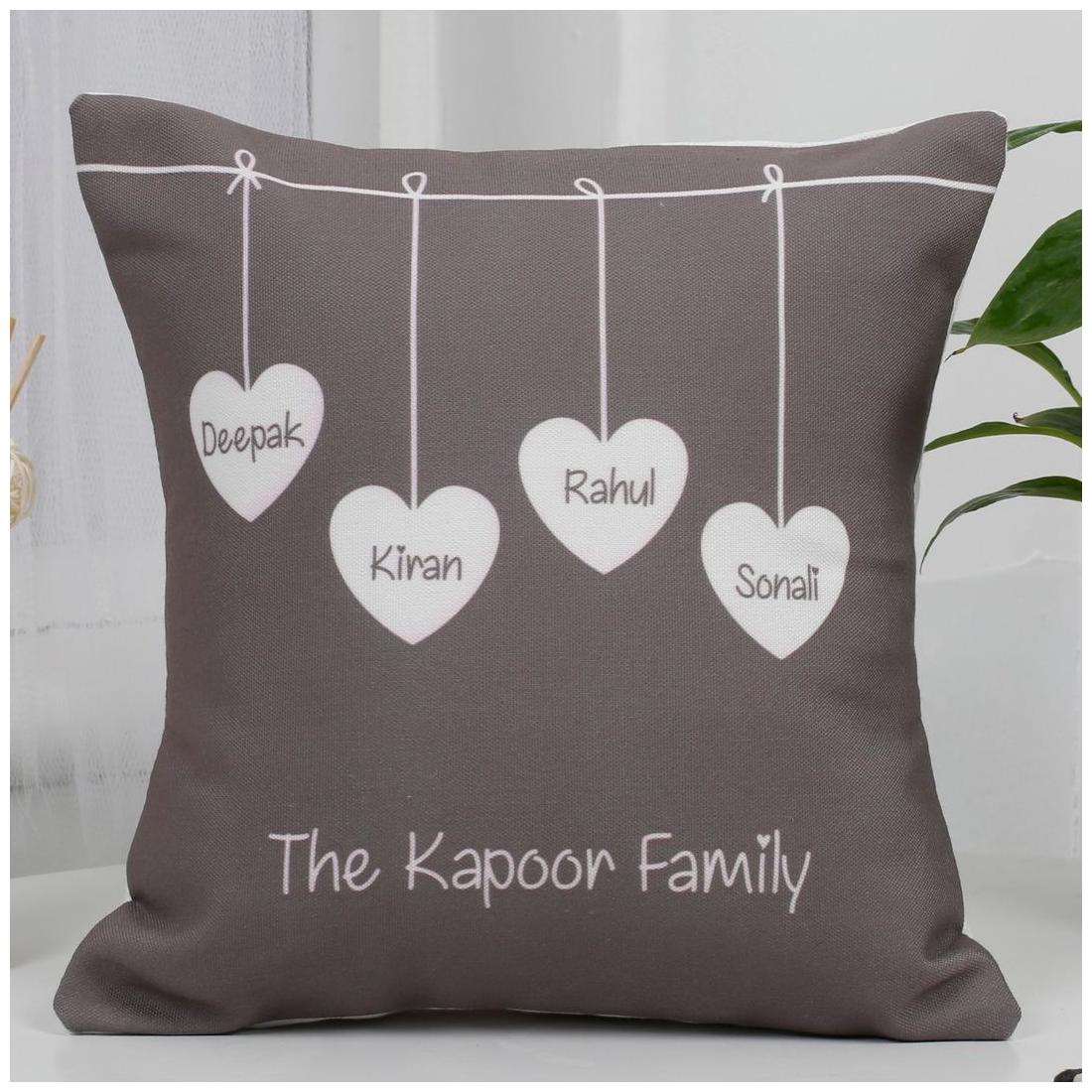 

Ferns N Petals Cute Family Cushion