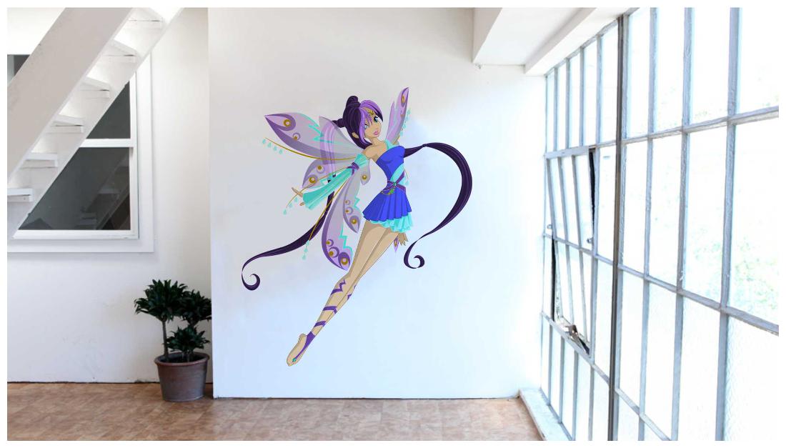 

Cute Girl Angel Wall Decal Sticker