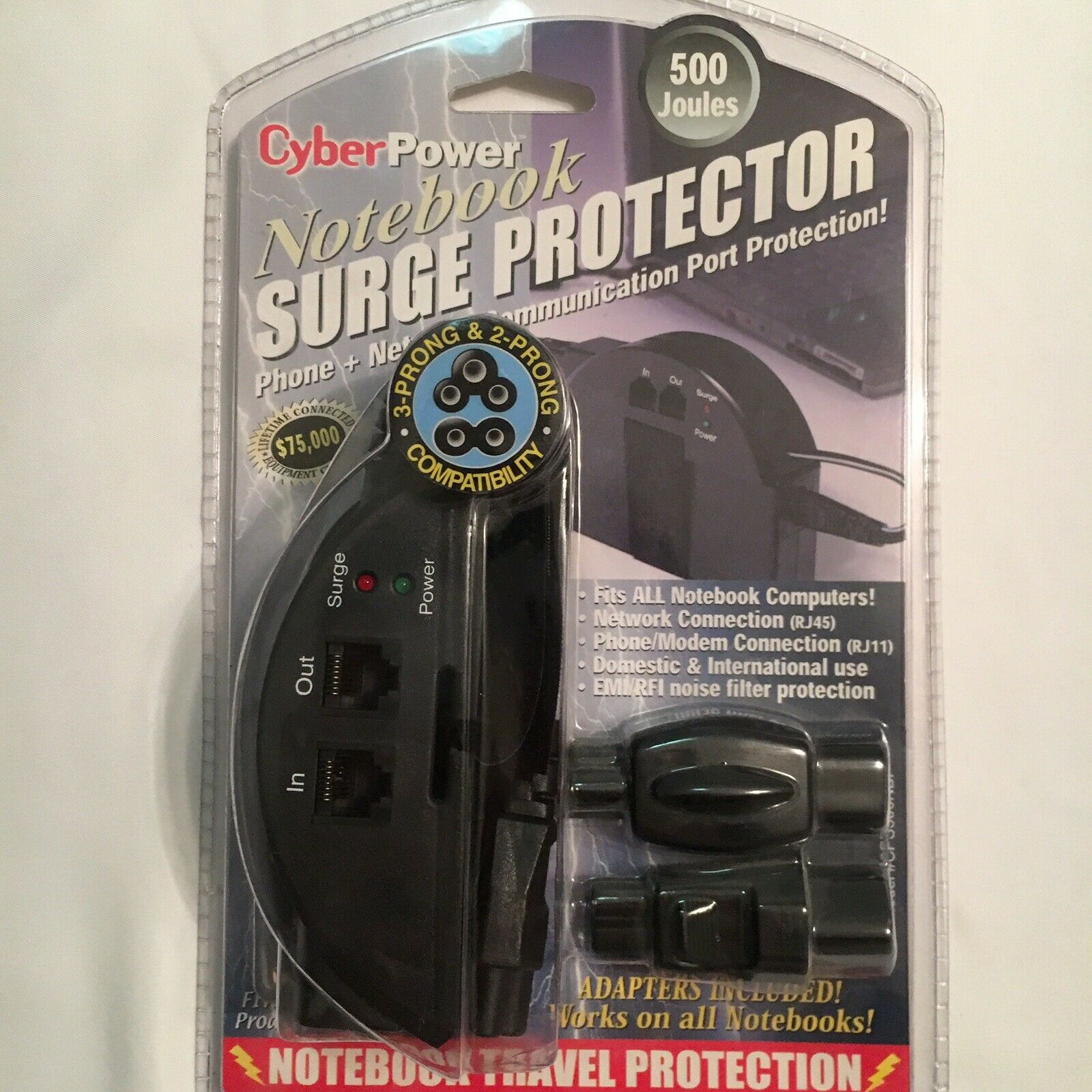 

CyberPower - Notebook Surge Protector - New - 500 Joules