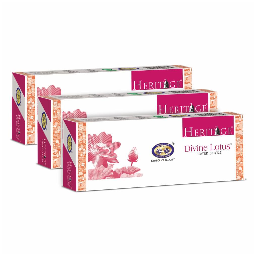 

Cycle Pure Agarbathies Heritage Divine Lotus Agarbatti - Pack Of 3