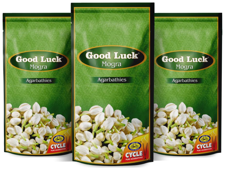 

Cycle Pure Agarbathies Good Luck Mogra Incense Sticks -Pack of 3