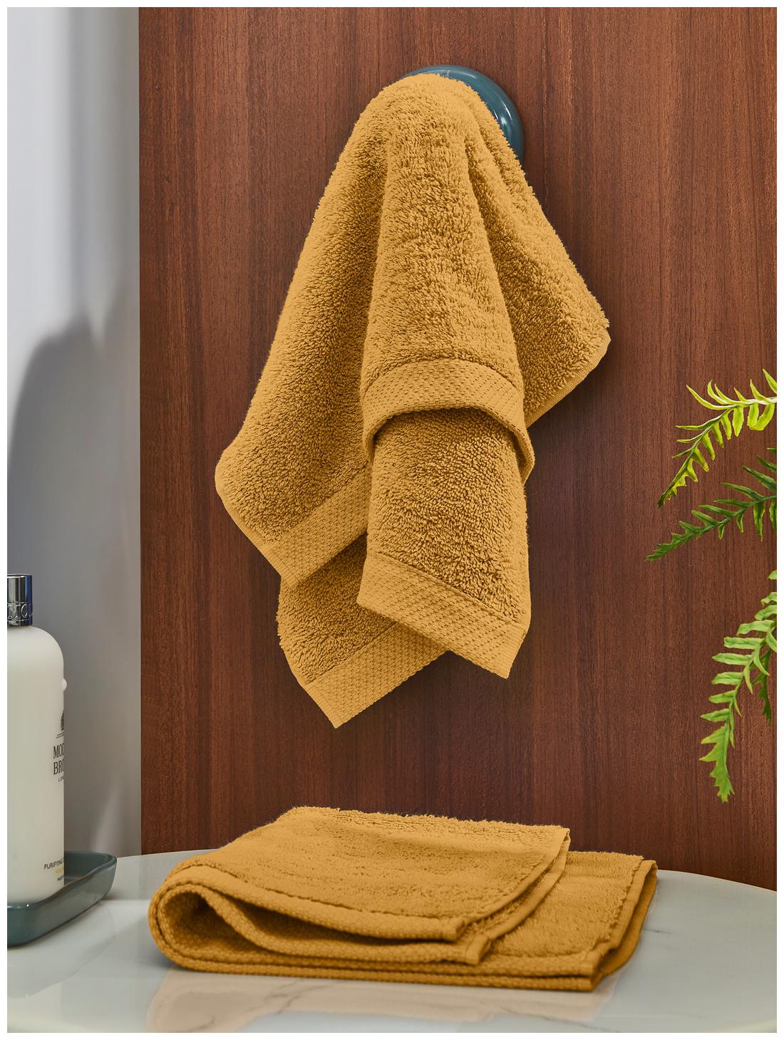 

D Decor Live Beautiful 550 GSM Cotton Hand Towel ( 2 Pieces Orange )