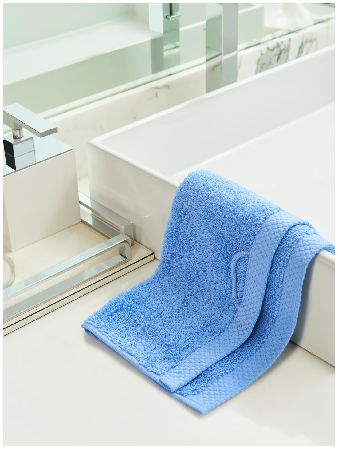 

D Decor Live Beautiful 550 GSM Cotton Face towel ( 2 pieces Blue )