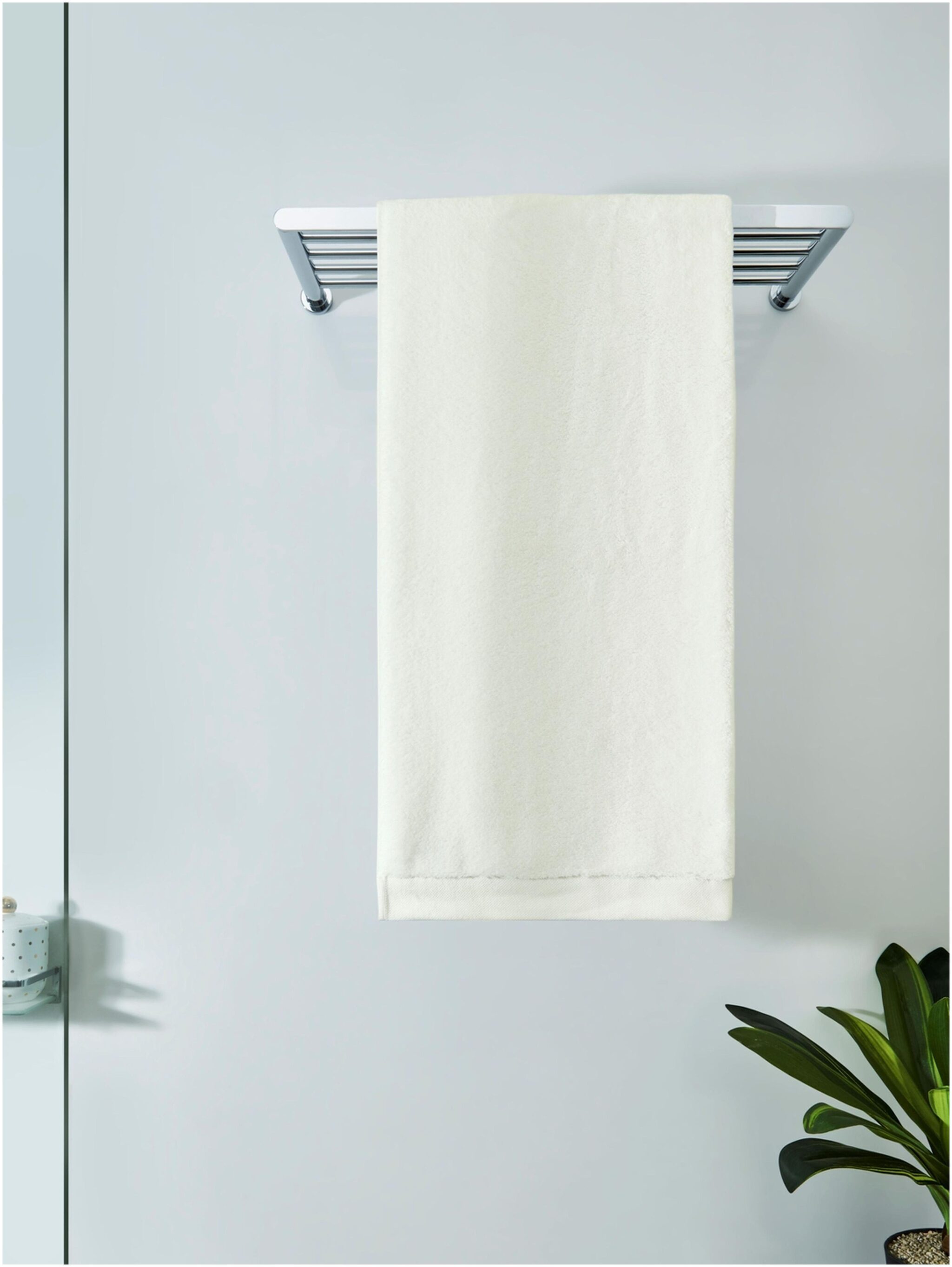 

D Decor Live Beautiful 600 GSM Cotton Bath Towel ( 1 Piece White )