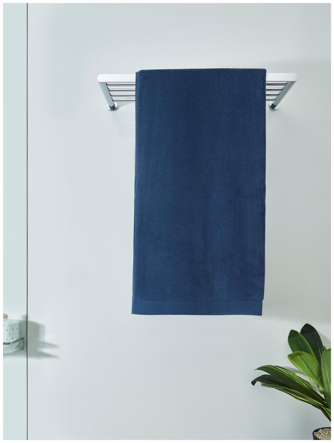 

D Decor Live Beautiful 600 GSM Cotton Bath Towel ( 1 Piece Blue )