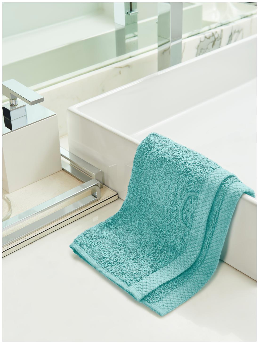 

D Decor Live Beautiful 550 GSM Cotton Face towel ( 2 pieces Turquoise )
