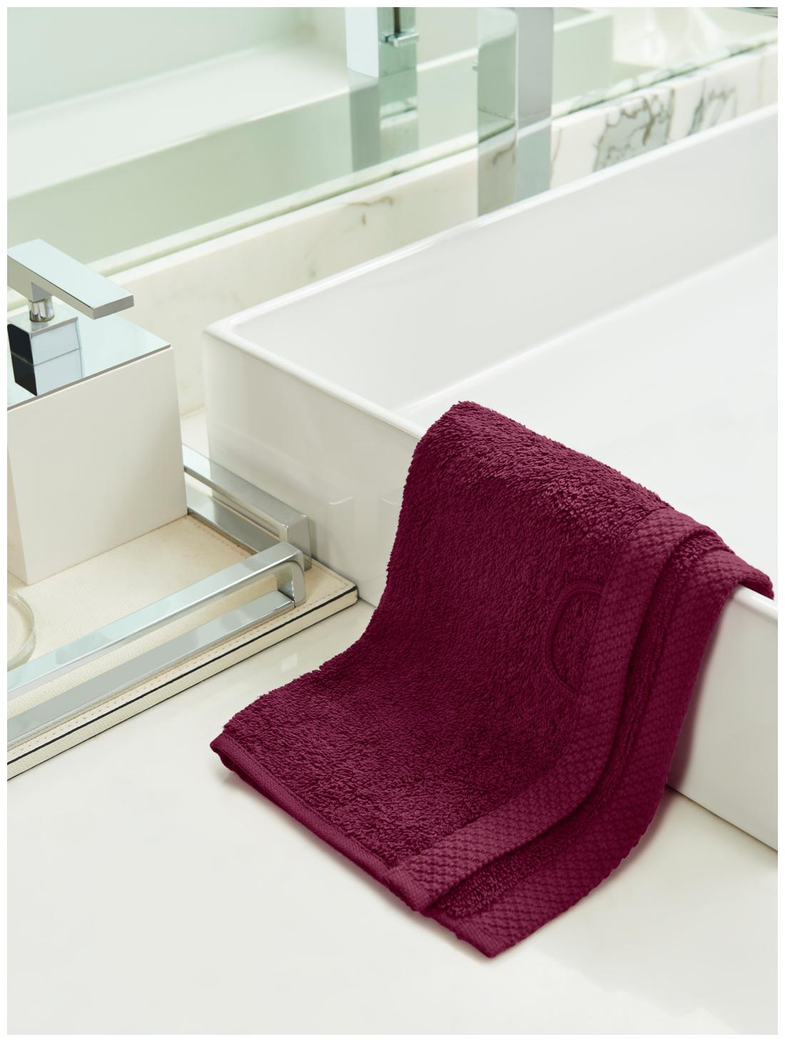 

D Decor Live Beautiful 550 GSM Cotton Face Towel ( 2 Pieces Maroon )