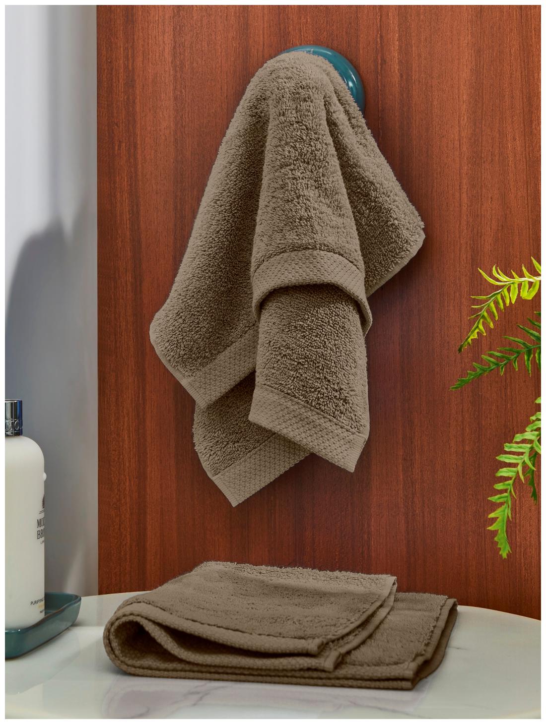 

D Decor Live Beautiful 550 GSM Cotton Hand Towel ( 2 Pieces Grey )