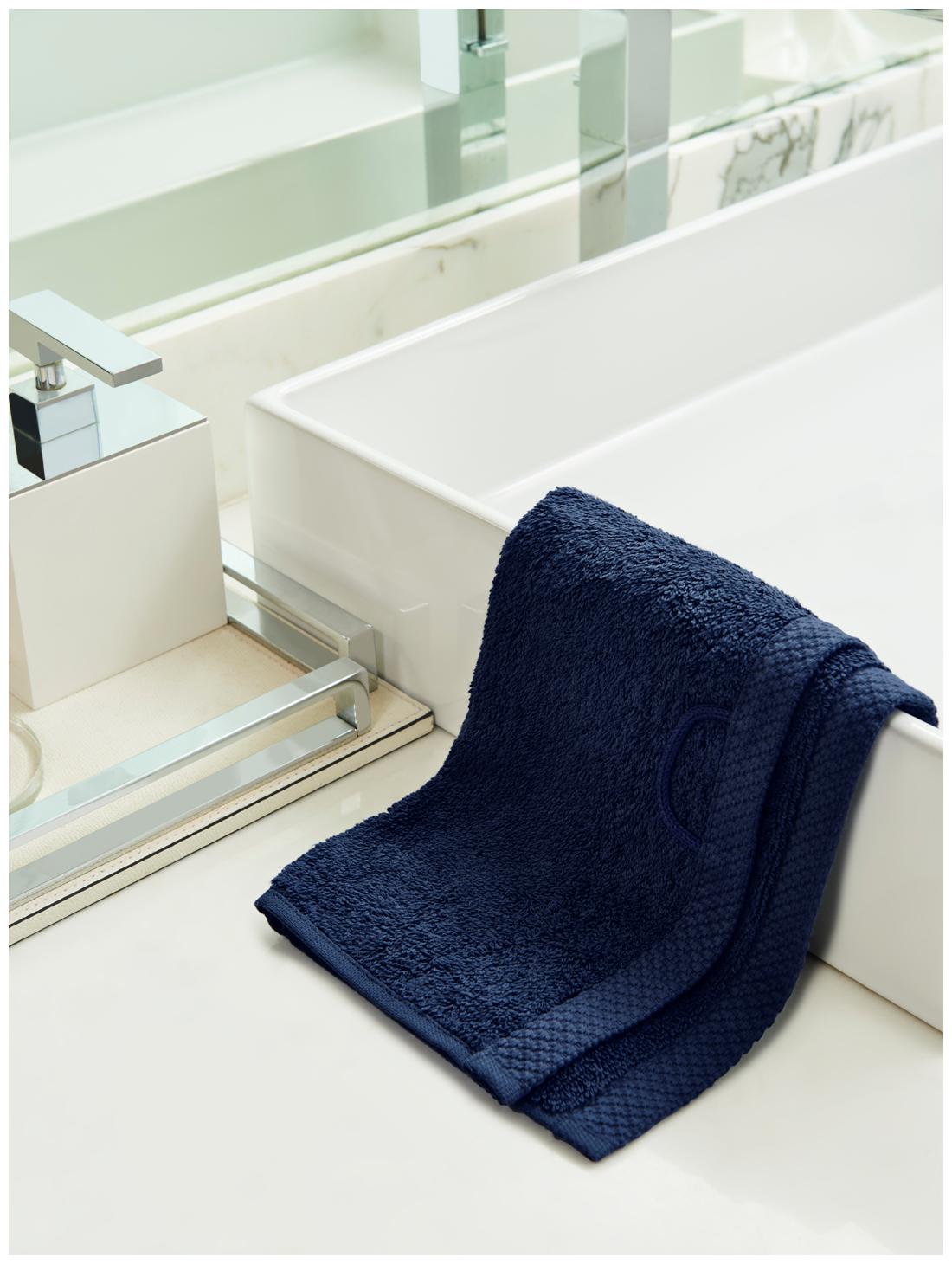 

D Decor Live Beautiful 550 GSM Cotton Face towel ( 2 pieces Blue )