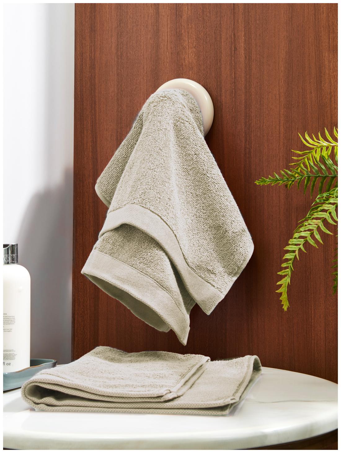 

D Decor Live Beautiful 450 GSM Cotton Hand Towel ( 2 Pieces Beige )