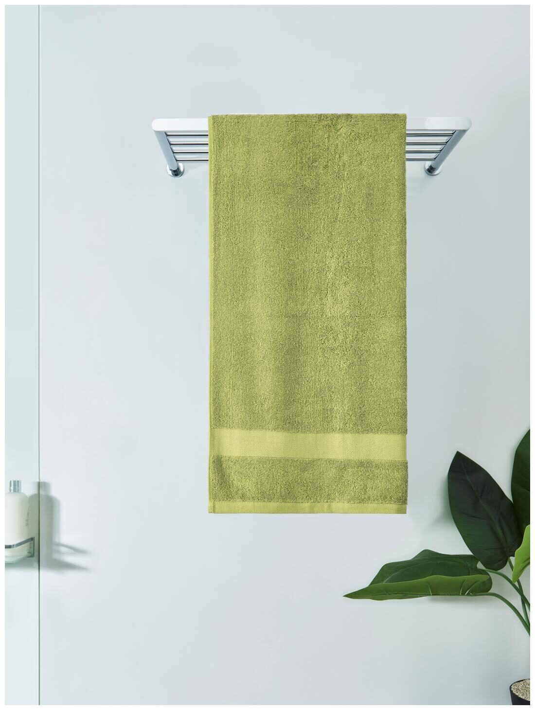 

D Decor Live Beautiful 500 GSM Cotton Bath towel ( 1 piece Green )
